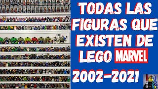 TODAS LAS FIGURAS QUE EXISTEN DE LEGO MARVEL  Minifigs And Bricks marvel lego spiderman [upl. by Mavra224]