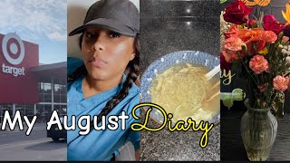 MY AUGUST DIARY target run tj maxx haul  ramen recipe and more [upl. by Gudrun]