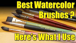 Affordable Watercolor Brushes  My Favorite Brands [upl. by Fante]