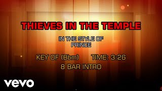 Prince  Thieves In The Temple Karaoke [upl. by Ayota]