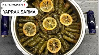 KARARMAYAN✅ ALTIN SARISI YAPRAK SARMA NASIL MI YAPILIR İşte Detaylar [upl. by Heidie188]