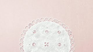 Hedebo Embroidery White Work Doily Making Hand Embroidery Doily 4 [upl. by Cosenza]