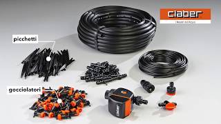 Kit per irrigazione a goccia Claber  Come si installa [upl. by Bran]