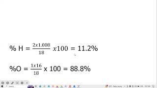 Percentage composition from Molecular formulaClass 11 [upl. by Ecnahs678]