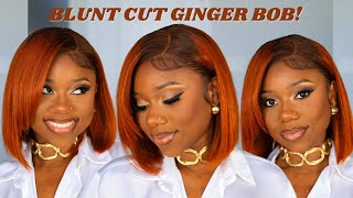 PERFECT BOB WIG FOR THE FALL  GINGER BLUNT CUT BOB  Luvme Hair  Chev B [upl. by Ettennahs]