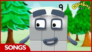 CBeebies  Numberblocks  Number Nine Song [upl. by Ayouqat54]