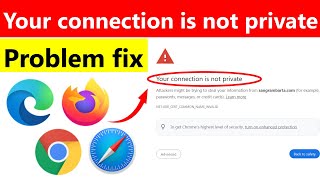 how to fix your connection is not private google chrome  connection is not private error [upl. by Martens]