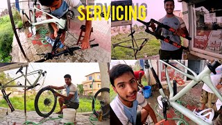 SERVICING GARDAI  GHAR MA🤪🤪🤪HOME MADE pratikrides1234 [upl. by Itsirhc]