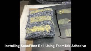 Auralex SonoFiber Roll Install With FoamTak Spray [upl. by Paulson331]