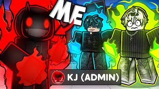 Trolling TOXIC PLAYERS With an ADMIN KJ MOVESET Roblox The Strongest Battlegrounds [upl. by Dugas928]