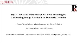 IROS 2020 se3TrackNet Presentation [upl. by Hodges]