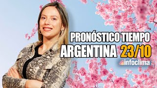 Pronóstico para el 23 de octubre de 2024 Argentina  Infoclima TV [upl. by Krantz]