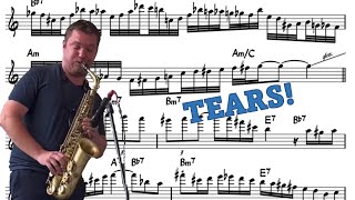 Baptiste Herbin on Tears  Eb Transcription [upl. by Heimer378]