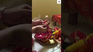 Shringer of Griha Lakshmi on Kojagari Laxmi pujoLaxmi thakur status barir notun l viralshorts [upl. by Una]