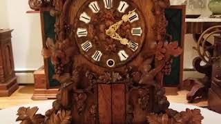 Organ trumpeter clock Black Forest [upl. by Tewell]