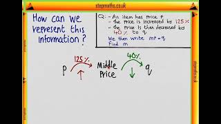 NSAA 2018 Section 1  Q11 Maths  Percentage Changes  Worked Solution [upl. by Halimak]