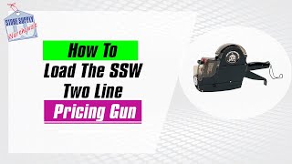 Pricing Guns  How To Load A SSW Two Line Quick and Detailed Instructions [upl. by Christmann]