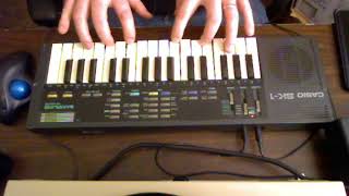 80s Casio SK1 Sampling Keyboard Demo [upl. by Carlye]