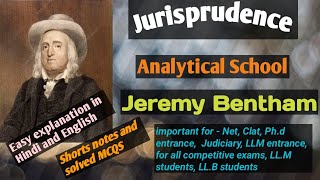 Analytical School  JEREMY BENTHAM 🌼Utilitarianism Individualism 🌼Jurisprudence shortnotes mcqs [upl. by Yvonne]