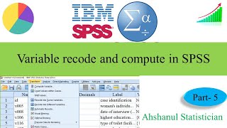 Variable recode and compute in SPSS  Bangla Tutorial for beginners  Part5 [upl. by Slin458]