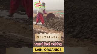 vermicompost Bed making process farming agriculture kisan organic sainiorganics [upl. by Atauqal]