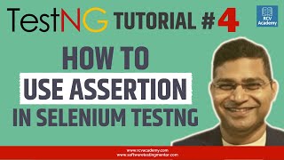 TestNG Tutorial 4  How to Use Assertion in Selenium TestNG [upl. by Wichman]