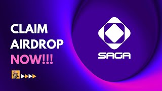 How to Claim SAGA Airdrop Fast  Quick amp Easy Tutorial [upl. by Heron253]