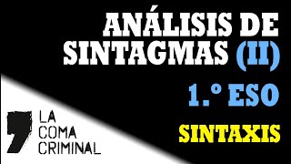 Sintaxis Tarea 292 Análisis de sintagmas Ejercicio de repaso [upl. by Vaclava]