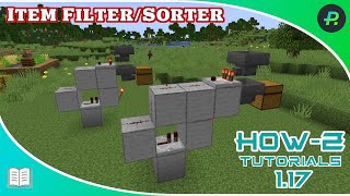 Item FilterSorter build tutorial  Tutorial  Minecraft Java [upl. by Sadick]