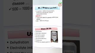 Iv fluids RL uses in hindi Rlivfluid ivfluids ivinjection shorts nursing medicalemergency yt [upl. by Ytsim]