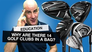 Why are there 14 GOLF CLUBS in a bag and what do they all do Golf Basics [upl. by Kered]