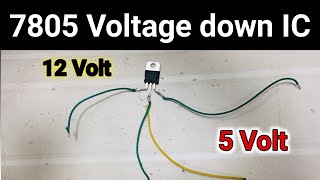 7805 voltage regulator ICvoltage dropped12v convert in to 5v m kaisay karayEasy method🔥 [upl. by Jardena420]