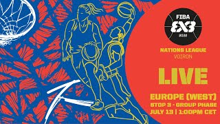 RELIVE  FIBA 3x3 Nations League 2022  Europe West  Stop 3  Group Phase  3x3 Basketball [upl. by Enneles512]