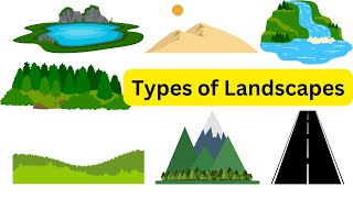 Types of Landscapes  Kids Learning trending landscape [upl. by Jeanette]