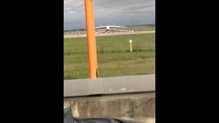 Antonov An225 landing at Doncaster airport [upl. by Aokek]