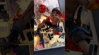 🏴‍☠️A mustwatch video for all One Piece Ace fans🏴‍☠️onepiece lightbox walldecor luffy diy [upl. by Rapp]