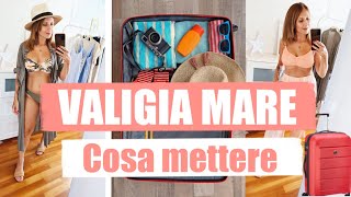 COSA METTERE NELLA VALIGIA PER IL MARE  Guardaroba capsula vacanze  Isabella Emme [upl. by Tillion]