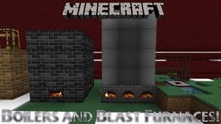 Dungecraft S3 Blast Furnace and Steam Boiler [upl. by Ahsiuqel107]