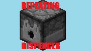 TutorialHow to make a Repeating Dispenser on Minecraft [upl. by Lemra482]