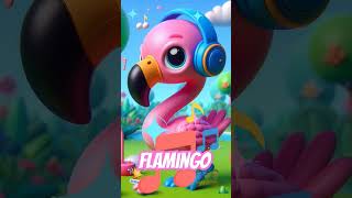 Flamingo Song 🎵 Nursery Rhyme kidsmusic musicforkid flamingo [upl. by Tnomel]