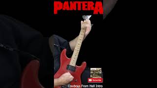 Pantera  Cowboys From Hell  Intro guitarcover [upl. by Ennaitsirhc]