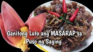 TRY MO ITO NAPAKASARAP NITO‼️ADOBONG PUSO NG SAGING budgetrecipe murangulam adobongpusongsaging [upl. by Elsa720]