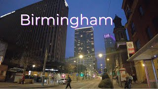 Birmingham evening walk part 2  Broad Street  Brindley place  Town and City walks [upl. by Rosina]