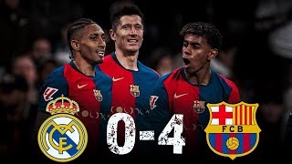 Real Madrid 04 FC Barcelona Lewandowski Yamal amp Raphinha DESTROY Real Madrid At The Bernabeu [upl. by Therese]