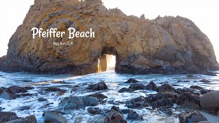 Discovering the purple sand beach of Big Sur Pfeiffer Beach [upl. by Gavette]