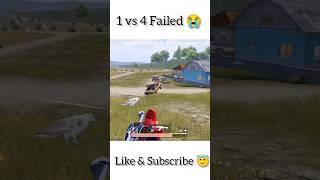 1vs4 failed 😭 shorts bgmi pubgmobile trendingshorts [upl. by Bautram]