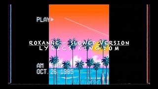 Roxanne  Arizona Zervas Slowed lyrics music video [upl. by Leigha863]