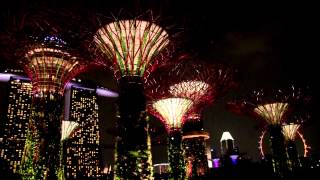 Singapore Gardens by the Bay Light Show [upl. by Eki2]