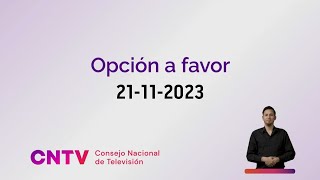 Franja Plebiscito Constitucional Opción a favor 21112023 [upl. by Oisacin]