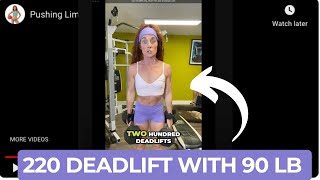 220 Deadlifts With 45 lb Dumbells 💪🔥 [upl. by Dun389]